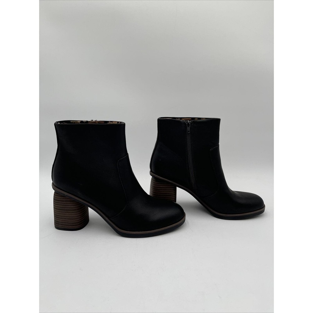 Women’s Korks Destiny Bootie Leather Black Size 9.5